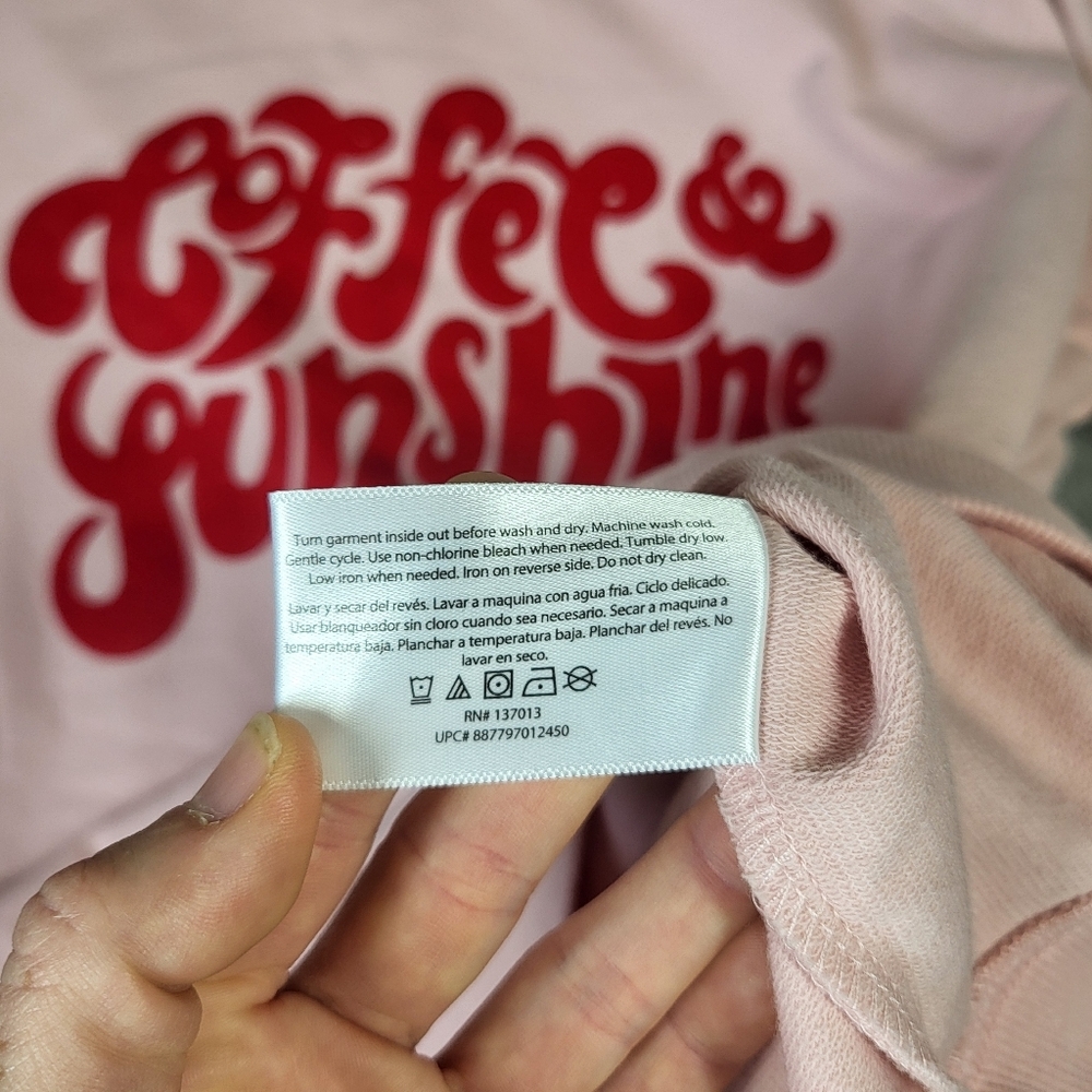 Wildfox Coffee & Sunshine Pink Relaxed Fit Sweatshirt - Picture 8 of 12